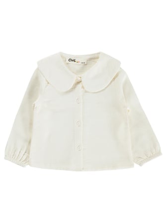 Civil Baby Tavşan Nakış Gömlekli Oduncu 6-18 Ay Elbise - Ekru