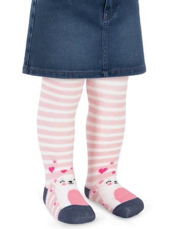 Civil Baby Love Bear 6- Bebek Kız Külotlu Çorap - Pembe