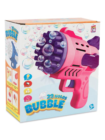 Canem Oyuncak Pilli Işıklı Köpük Atan Tabanca - Pembe