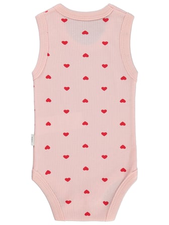 Civil Baby Kalp Empirme 0-3 Yaş Çıtçıtlı Badi - Pembe