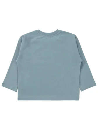 Civil Boys Eğlenceli Sayılar Baskılı 2-5 Yaş Sweatshirt Km - Mavi