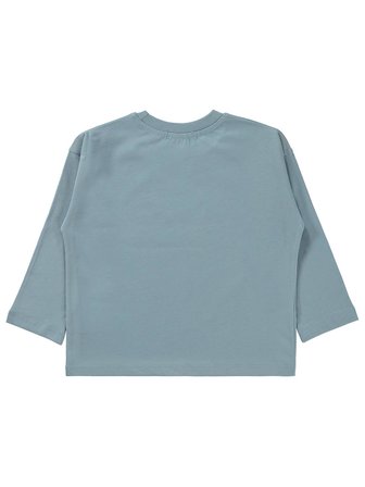 Civil Boys Eğlenceli Sayılar Baskılı 2-5 Yaş Sweatshirt Km - Mavi