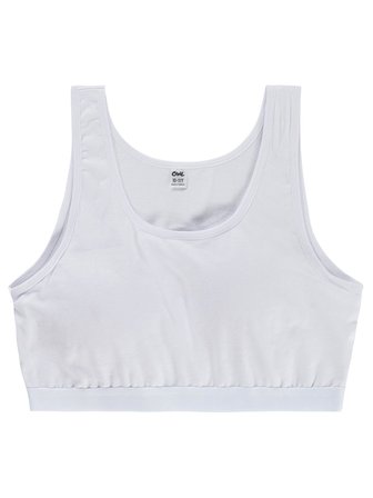 Civil Girls Basic Pedli Geniş Askı 10-12 Yaş Kız Çocuk Büstiyer - Beyaz