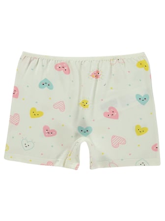 Civil Girls Kalp 2-12 Yaş Kız Çocuk 2'li Boxer - Standart