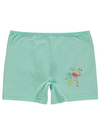 Civil Girls Flamingo 2-12 Yaş Kız Çocuk 2'li Boxer - Standart