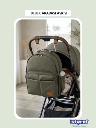Babymol Oslom Bebek Bakım Çantası - Haki