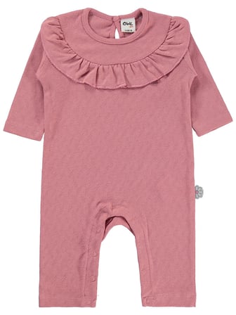 Civil Baby Jakarlı Ribana 3-18 Ay Tulum - Pembe