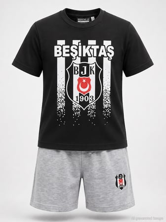 Civil Boys Beşiktaş Çizgili 3-13 Yaş Takım - Siyah