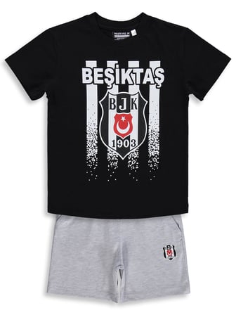 Civil Boys Beşiktaş Çizgili 3-13 Yaş Takım - Siyah