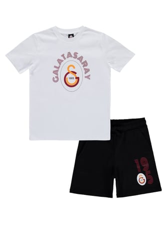 Civil Boys Galatasaray GS Arma Baskılı 3-13 Yaş Takım - Beyaz