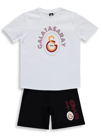 Civil Boys Galatasaray GS Arma Baskılı 3-13 Yaş Takım - Beyaz