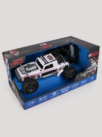 Let's Be Child Ride UK 1:10 2.4 Ghz Yüksek Hızlı Truck Araba 4 Ch Usb Şarjlı - Beyaz