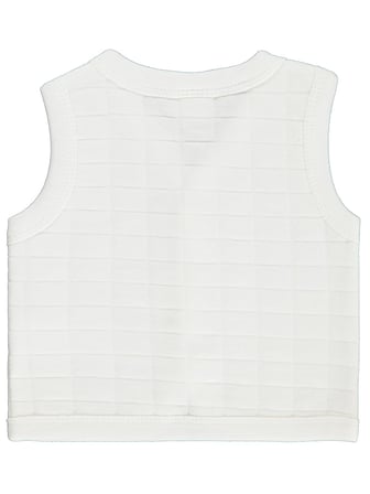 Civil Baby Kalp Nakışlı 3-18 Ay Yelek - Ekru