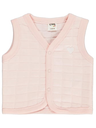 Civil Baby Kalp Nakışlı 3-18 Ay Yelek - Pembe