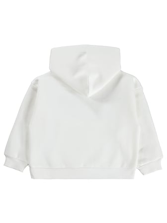 Civil Girls Daily Wear Baskılı 6-9 Yaş Sweatshirt - Ekru