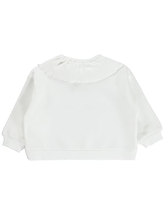 Civil Girls Kaşkorse Yakalı 2-5 Yaş Sweatshirt - Ekru