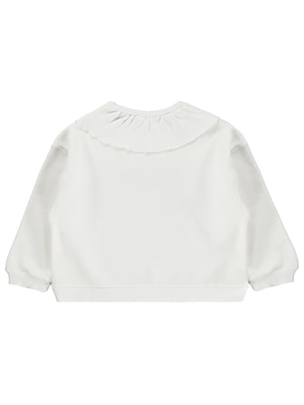 Civil Girls Kaşkorse Yakalı 6-9 Yaş Sweatshirt - Ekru