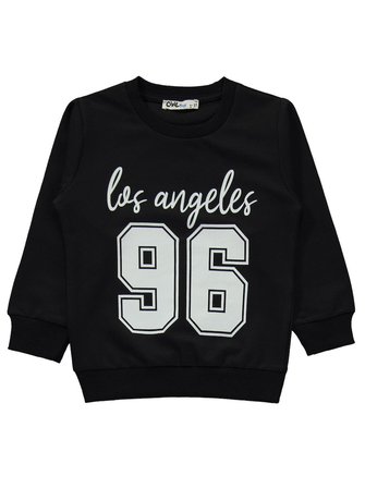 Civil Boys Los Angeles 96 Baskılı 2-5 Yaş Eşofman Takımı - Siyah
