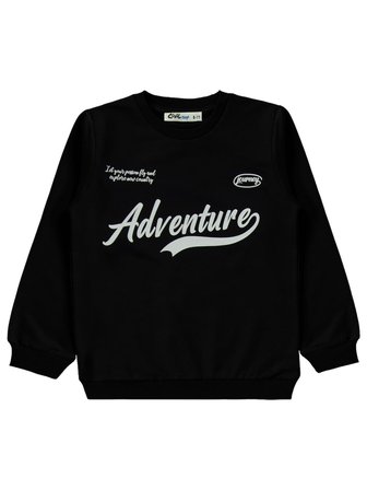 Civil Boys Adventure Baskılı 6-9 Yaş Eşofman Takımı - Siyah
