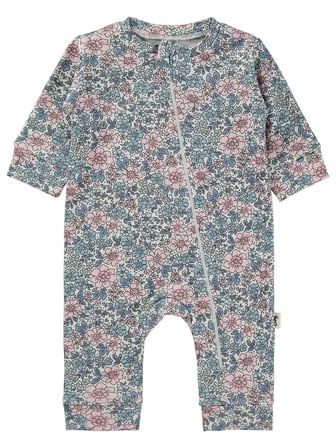 Civil Baby Çiçek Empirme Femuarlı 1-6 Ay Tulum - Ekru
