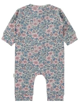 Civil Baby Çiçek Empirme Femuarlı 1-6 Ay Tulum - Ekru