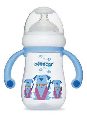 Bebedor Genis Agız&kulp Pp Biberon 240 ml - Mavi