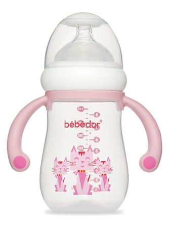 Bebedor Genis Agız&kulp Pp Biberon 240 ml - Pembe
