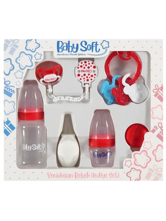 Baby Soft Yenıdogan Bebek Hedıye Setı - Kırmızı