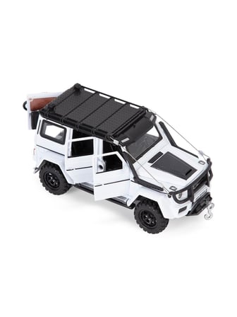 Vardem Kutulu 1:32 Çek Bırak Işıklı ve Sesli Off Road Metal Jeep - Beyaz