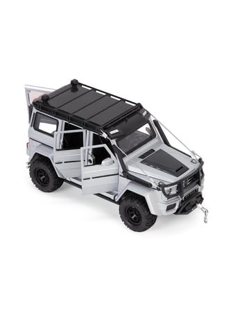 Vardem Kutulu 1:24 Çek Bırak Işıklı ve Sesli Off Road Metal Jeep - Gri