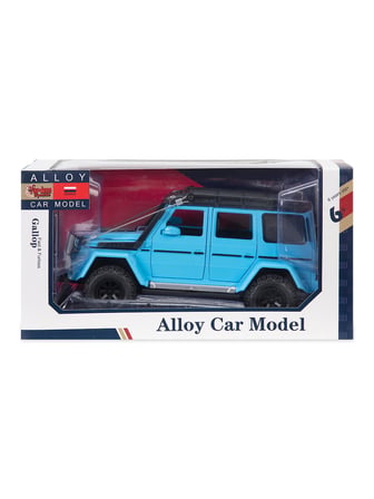 Vardem Kutulu 1:24 Çek Bırak Işıklı ve Sesli Off Road Metal Jeep - Mavi