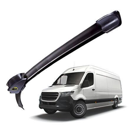 Mega Oto Market RBW Otomobil Sileceği Muz Silecek Takımı 65/60 cm 26/24 inch Mercedes Benz Sprinter - Volkswagen Crafter ile uyumlu