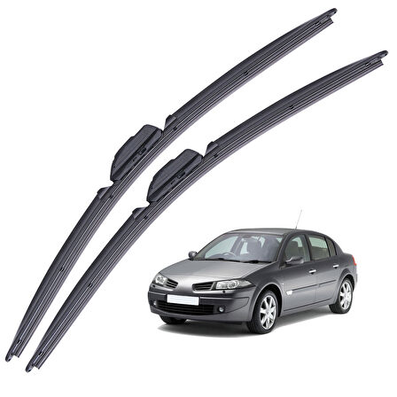 Mega Oto Market Wutse Otomobil Sileceği Takımı 18/24 inch Renault Megane 2 - Symbol ile uyumlu