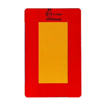 Mega Oto Market Opersan Reflektör Çekici Römork Tır Kamyon Tabel 1 mm Aluminyum Sac 22x36 cm Kısa Dikdörtgen 1 Adet