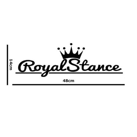 Royal Stance Oto Sticker Oto Etiket Oto Aksesuar