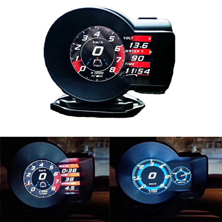 OBD Speedmeter Araç Ekran Dijital Hız Ölçer LCD Headup Enstrüman Araba Otomatik Teşhis Cihazı 
