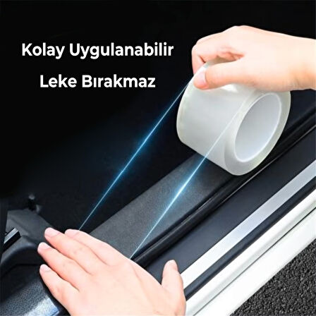 Kapı Çizik Ve Koruma Bandı Çizik Önleyici Bant Kapı Koruma Beyaz 5 Metre X 7 cm