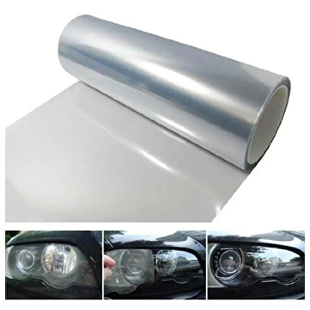 Bukalemun Far Stop Filmi 30 cm x 1 mt Transparan Beyaz BKL-FS-TR