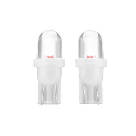 T10 Dipsiz Park Sinyal Ampul 12V W5W 2 Adet Beyaz Renk