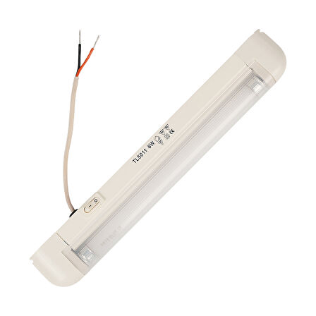 Mega Oto Market 6W 24V Karavan 27 cm Elektronik Floresan Kabin Tavan Lambası - Mavi Işık