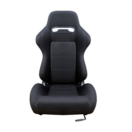 Oto Spor Koltuk Siyah Süet Kaplama Recaro Model 1 Takım 2 Adet