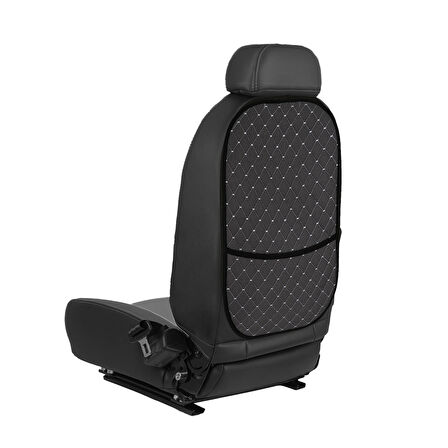 Graypoint Serisi Dokuma Kumaş Oto Koltuk Arkası Koruyucu Cepli Organizer 2 Adet