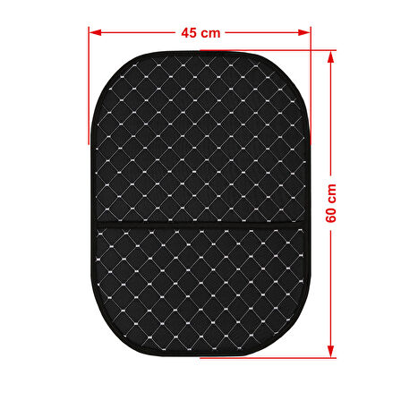 Blackdot Serisi Dokuma Kumaş Oto Koltuk Arkası Koruyucu Cepli Organizer 2 Adet