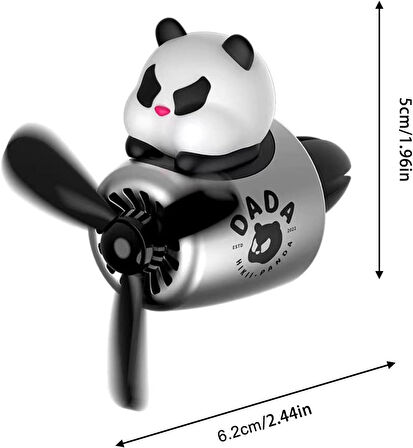 Pervaneli Klima Süsü Oto Koku Klipsi Pilot Panda Araba Hava Ferahlatıcı Turuncu