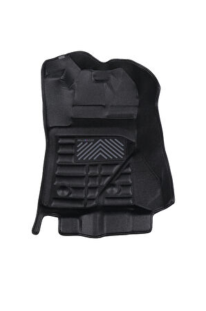 5D Dikişsiz (press) Deri Havuzlu Paspas Siyah Ford Ranger 2023-2025 ile uyumlu