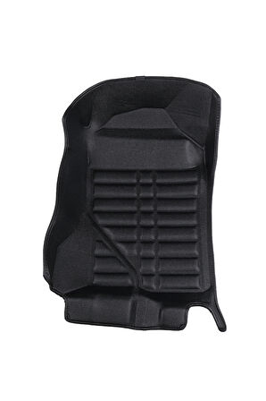 5D Dikişsiz (press) Deri Havuzlu Paspas Siyah Ford Ranger 2023-2025 ile uyumlu