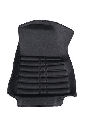 5D Dikişsiz (press) Deri Havuzlu Paspas Siyah Ford Puma 2020-2025 ile uyumlu