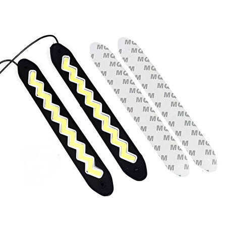 Mega Oto Market Zigzag Şerit Gündüz Ledi Farı Su Geçirmez Beyaz Işık