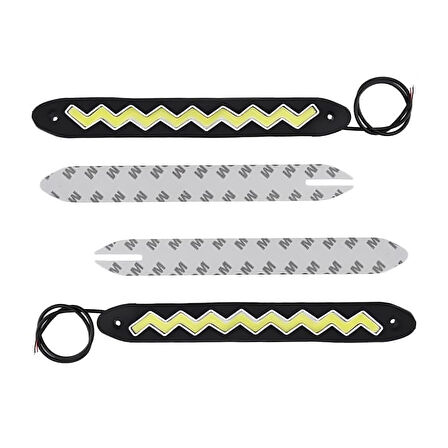 Mega Oto Market Zigzag Şerit Gündüz Ledi Farı Su Geçirmez Beyaz Işık