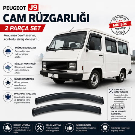 Ottoman Peugeot J9 Uyumlu Cam Rüzgarlığı